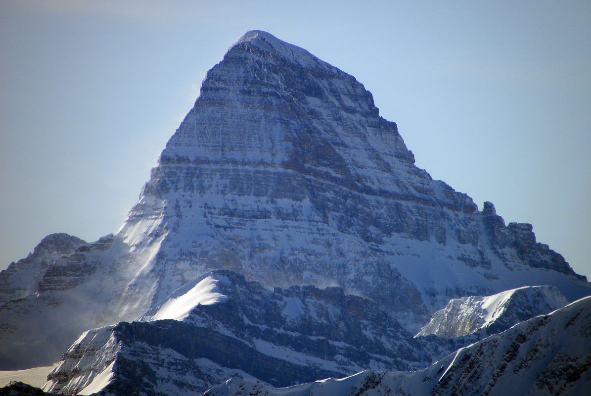 18 Mount Assiniboine Close Up From Lookout Mountain At Banff Ski Sunshine Village Early Morning